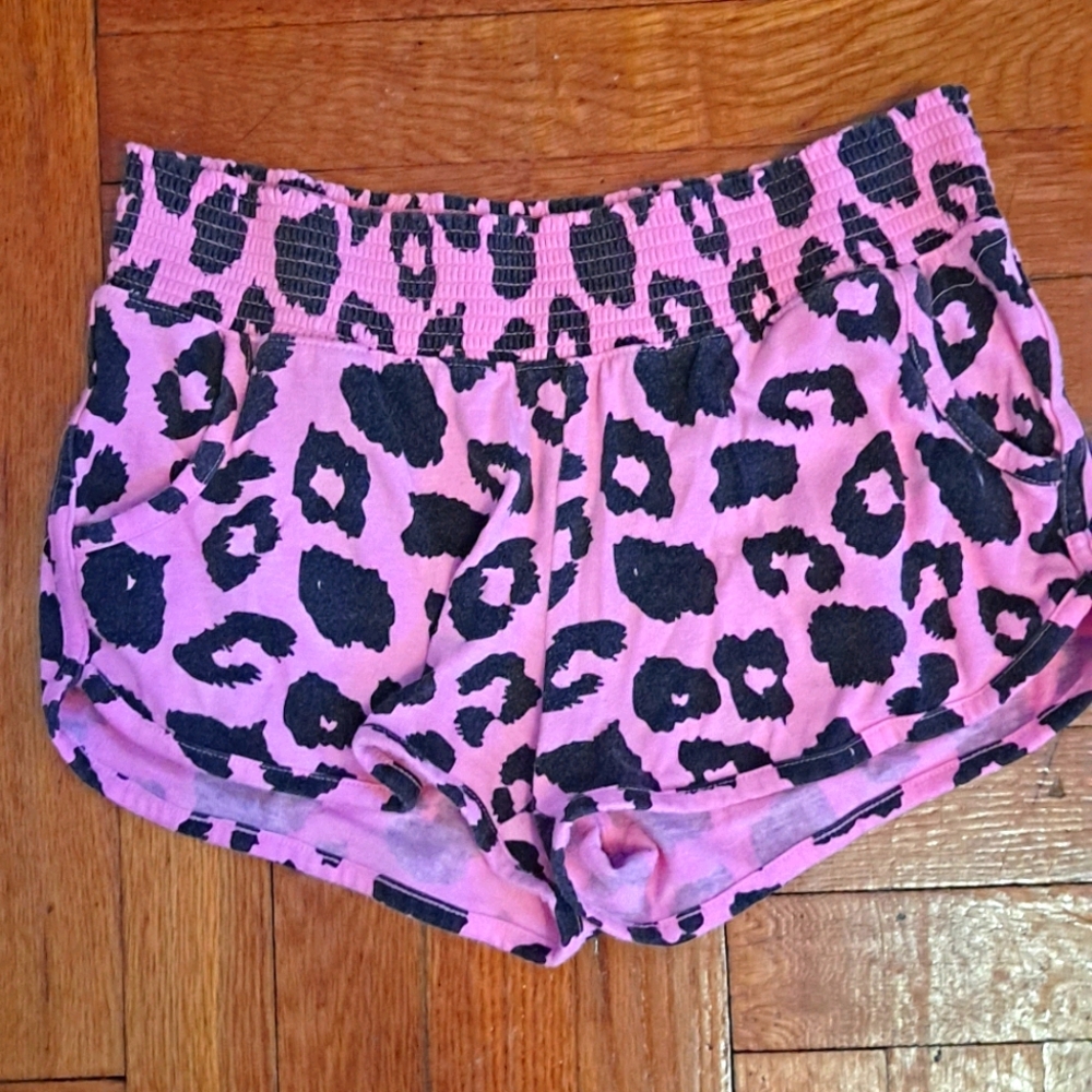 Pink Animal Print Shorts